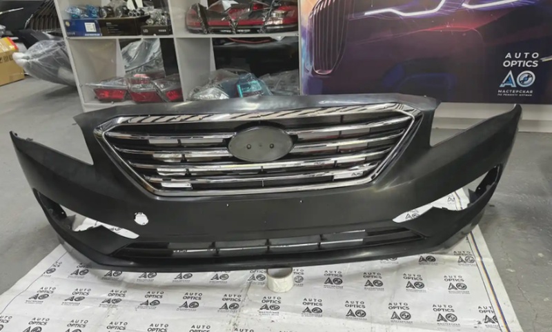 Передний бампер от Hyundai Sonata 2014-2017